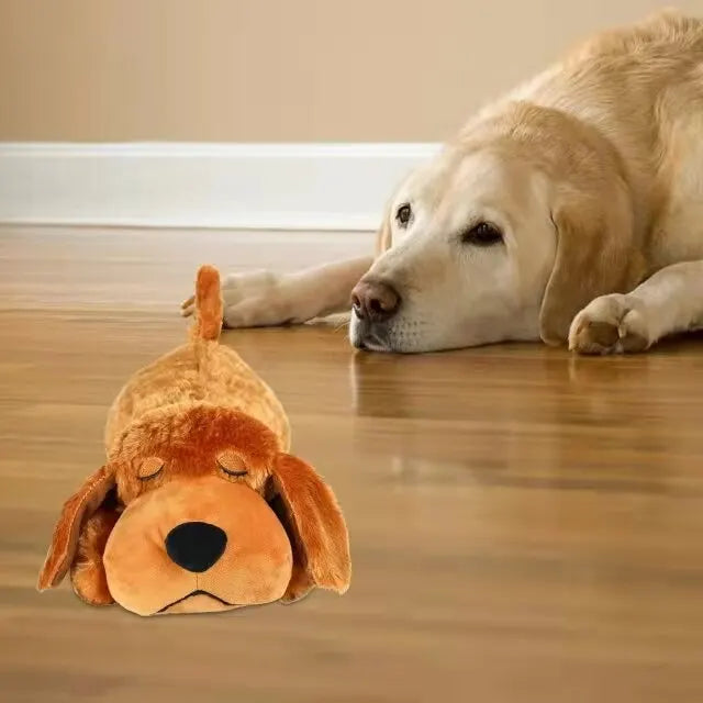 Heartbeat Stuffed Toy Comfortable Dogs Toy For Anxiety Relief Doggy Behavioral Training Aid