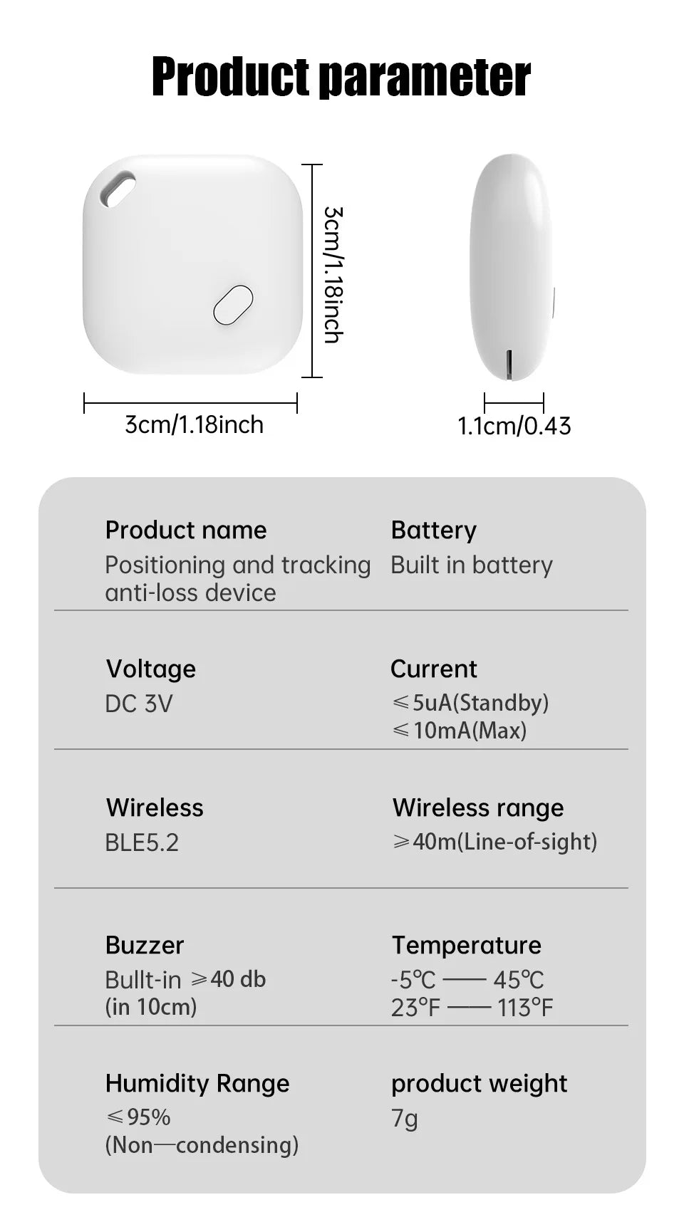 Mini GPS Tracking Device For Apple