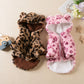 Fleece Dog Hoodie Winter Warm Pet Dog Clothes
