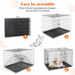 Metal Wire Dog Cage with Plastic Leak-Proof Pan Tray