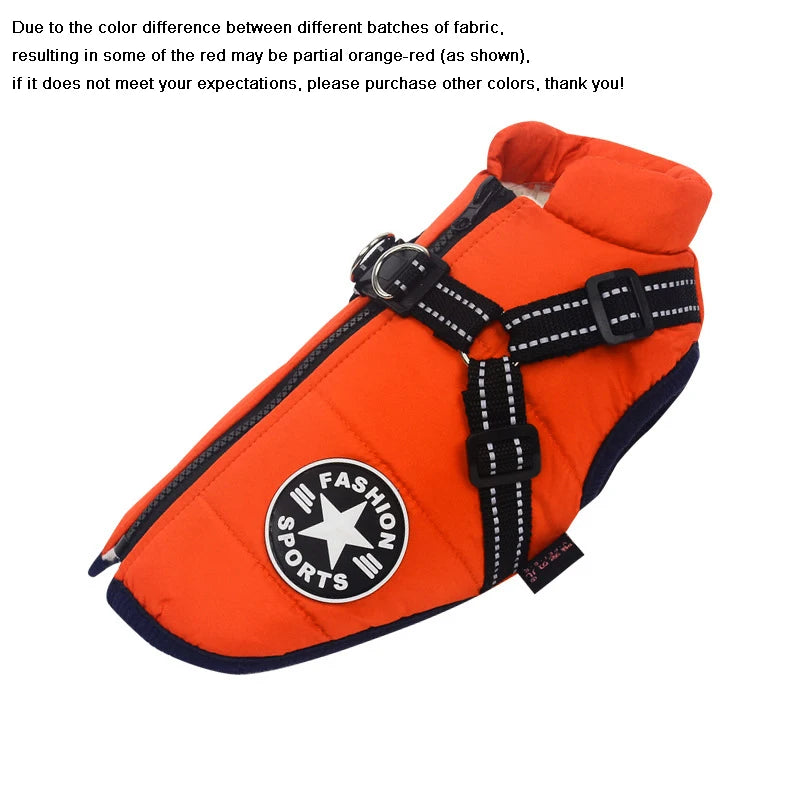 Pet Dog Jacket With Harness
