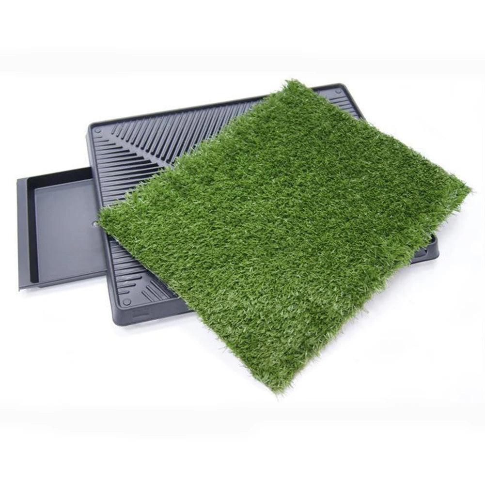 Dog Poop Toilet Mat Artificial Grass Pee Pad Dog Grass Large Patch Washed Reusable Training Potty Indoor Puppy Pee Potty Tray
