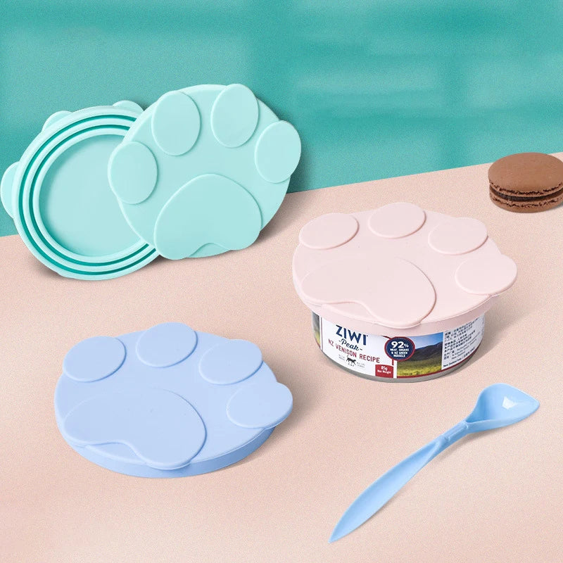 Portable Silicone Pet Canned Sealer With or Without Spoon