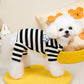Pet Jumpsuits Fashion Striped