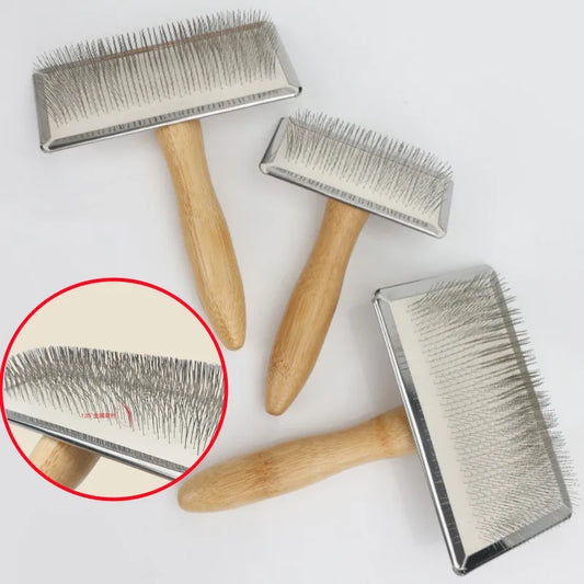Dog Brush Pet Hair Remover Massage Cat Brush Pet Grooming Stainless Steel Combs for Cats Hair Knot Opening