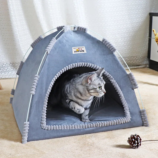 Foldable Cat House Pet Tent Four Seasons Nest