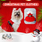 Cute Christmas Outfit Soft Small Pet Red Skirt Suit
