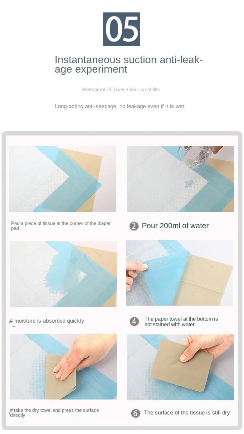 100/50/40/20PCS Absorbent Dogs Disposable Pee Pads Quick Dry Surface Mat Clean Cushion Dog Supplies