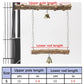 Wood Parrot Stand Pole Double Layer Toy for Bird