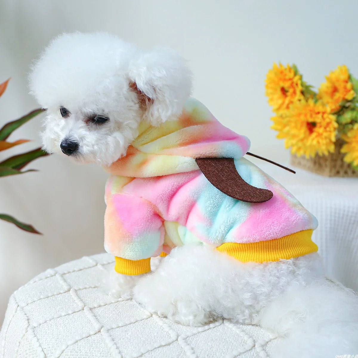 Dog Cat Autumn Winter Plush Thickened Warm Coat