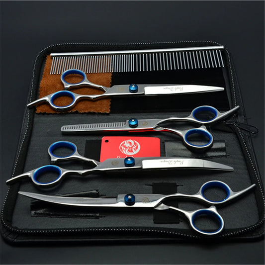Purple Dragon 6" 7" Stainless Pet Beauty Scissors