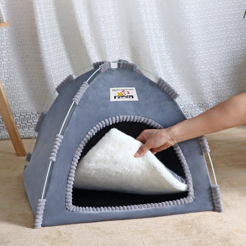 Foldable Cat House Pet Tent Four Seasons Nest