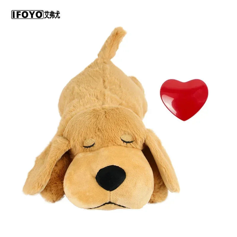 Heartbeat Stuffed Toy Comfortable Dogs Toy For Anxiety Relief Doggy Behavioral Training Aid