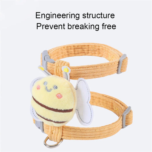 Cat/Dog Harness Leash Collar Set Adjustable