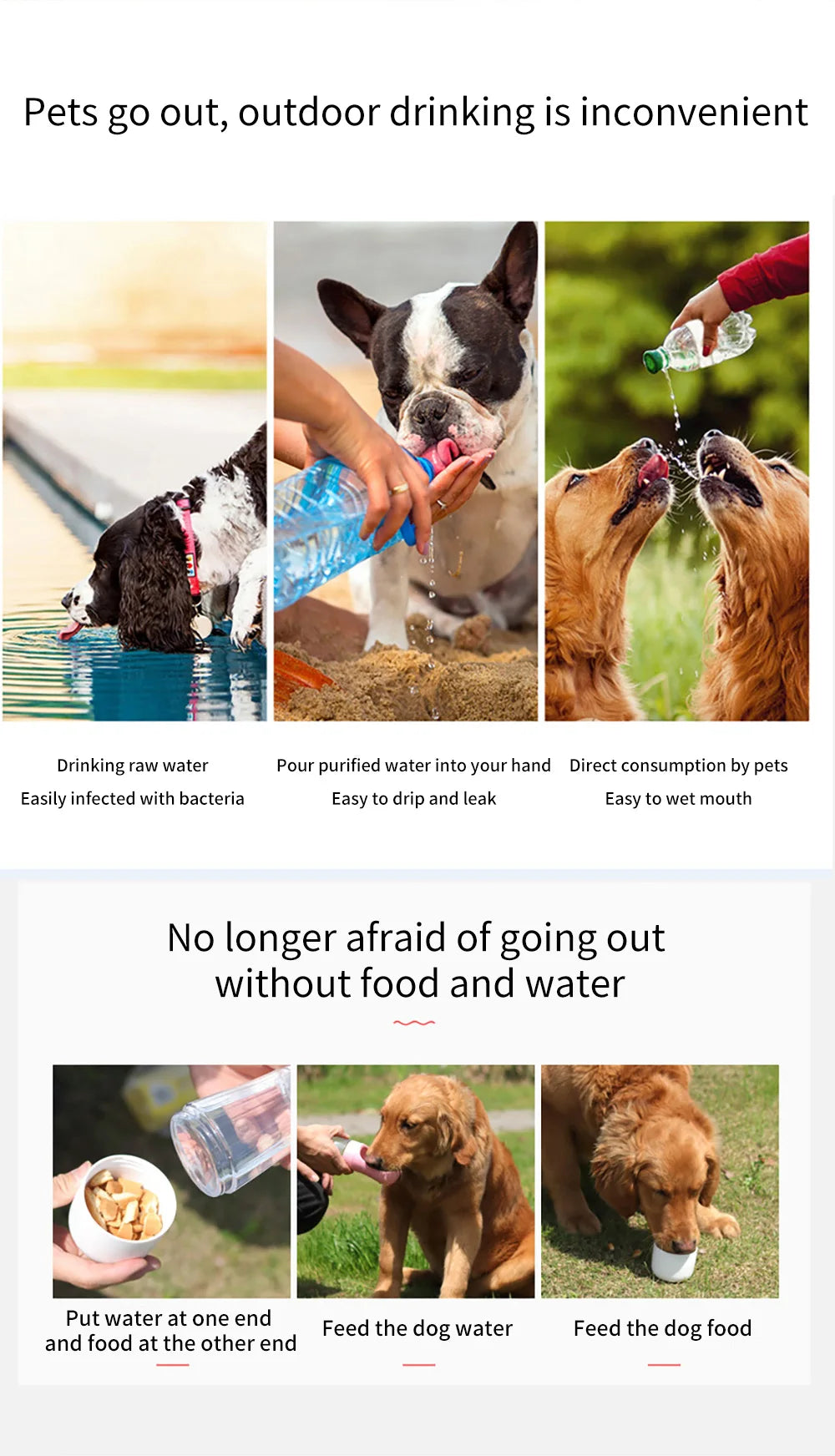 Portable Dog Water Bottle for Dogs