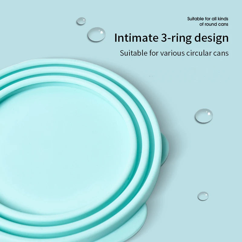 Portable Silicone Pet Canned Sealer With or Without Spoon