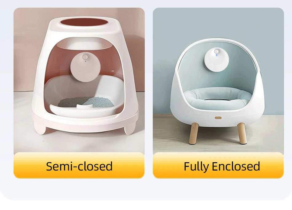 Smart Cat Litter Deodoriser 4000mAh Cat Odor Purifier For Cat Litter Box Automatic Pet Toilet Deodorant Purifier Supplies