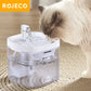 ROJECO Transparent Cat Water Fountain Pet Water Dispenser