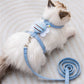 Cat/Dog Harness Leash Collar Set Adjustable
