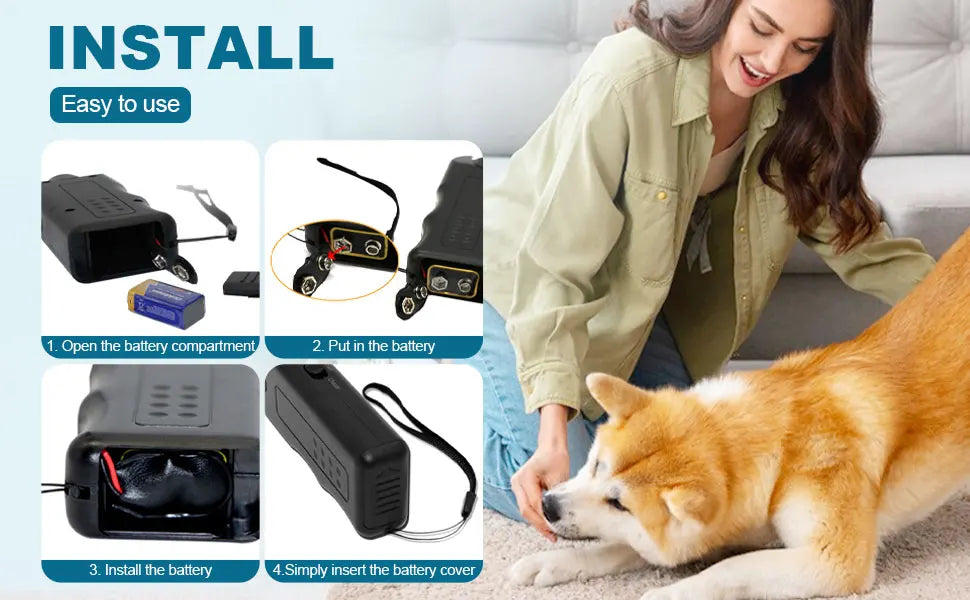 Ultrasonic Dog Repeller 2024 New Dog Bark Deterrent Devices,Anti Barking Device For Dogs,Dog Repellent