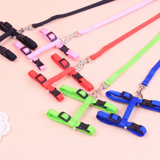 Adjustable Rabbit Cat Harness and Leash Set