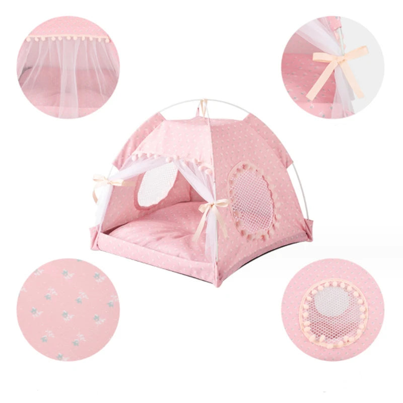 Foldable Sweet Princess Cat Bed