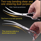 Fur Trimming Bent Scissors