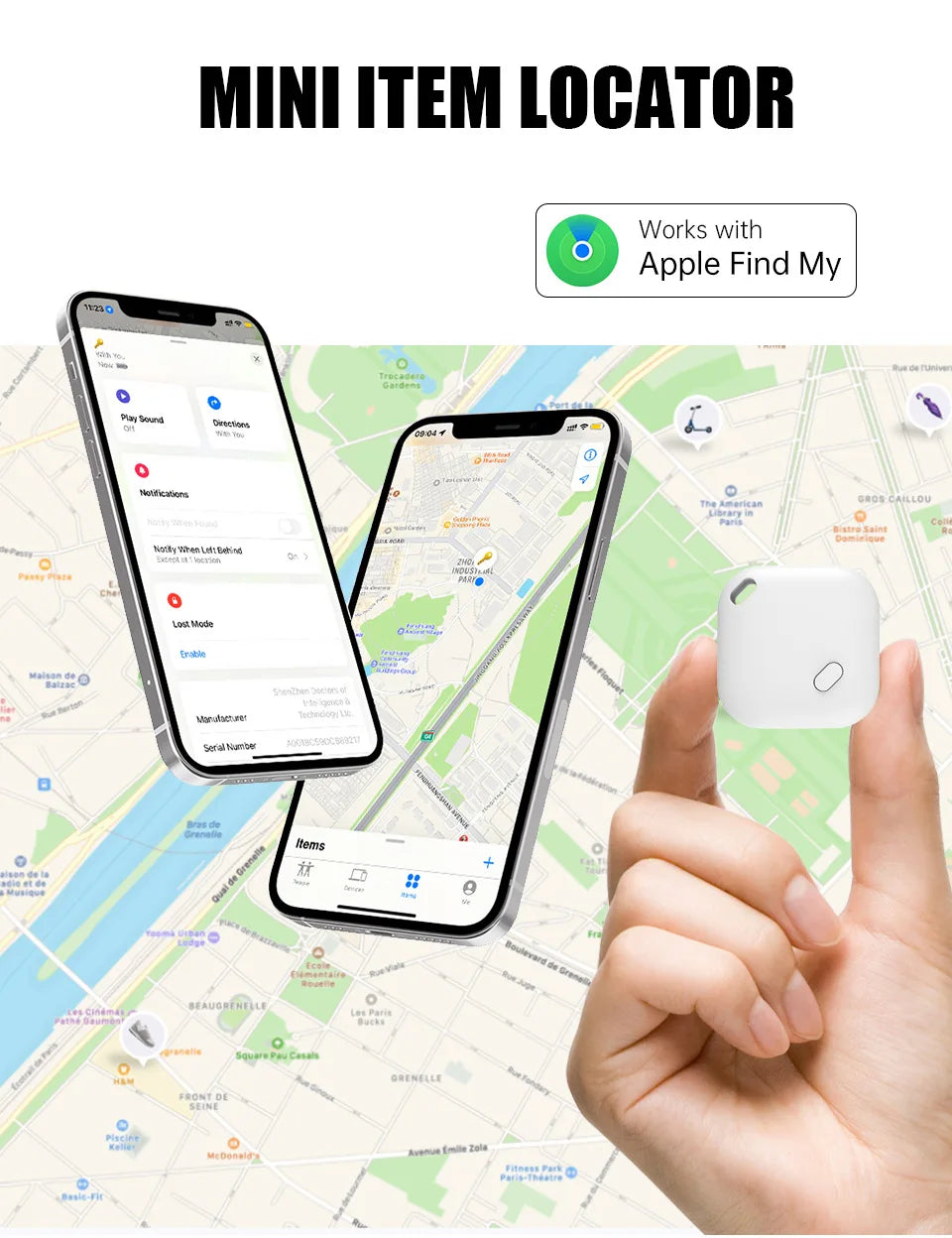 Mini GPS Tracking Device For Apple