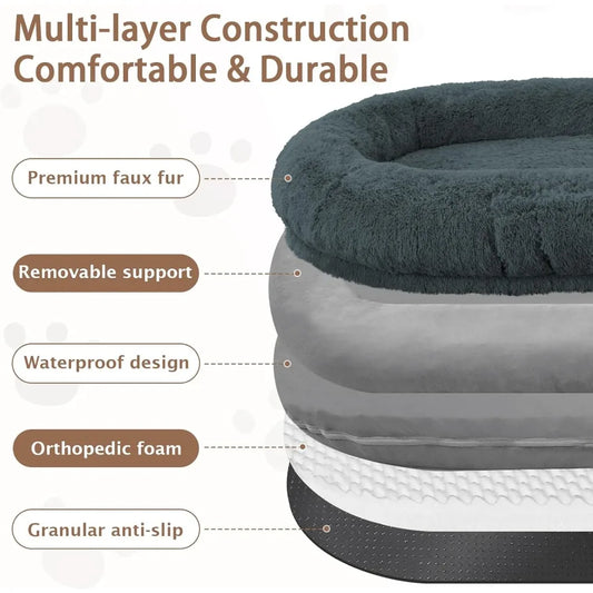 ROOMTEC Human Dog Bed, 71''x45''x12''