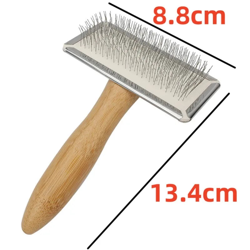 Dog Brush Pet Hair Remover Massage Cat Brush Pet Grooming Stainless Steel Combs for Cats Hair Knot Opening