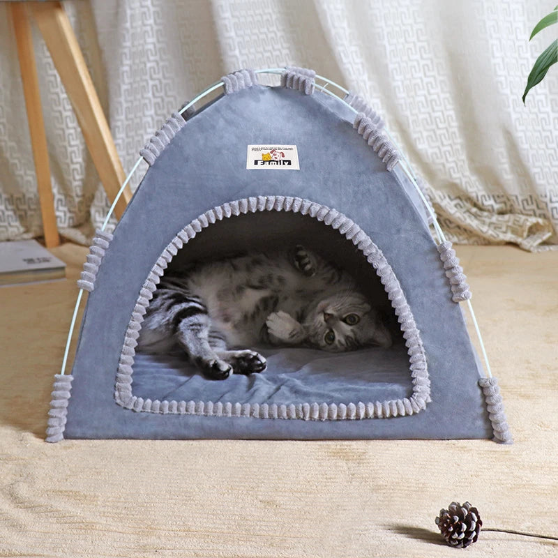 Foldable Cat House Pet Tent Four Seasons Nest