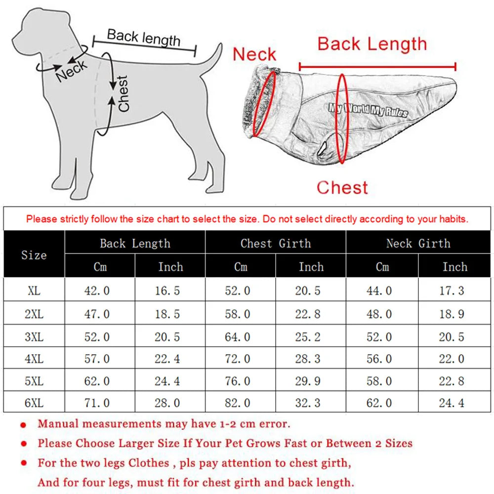 Large Dog  Waterproof Dogs Jacket