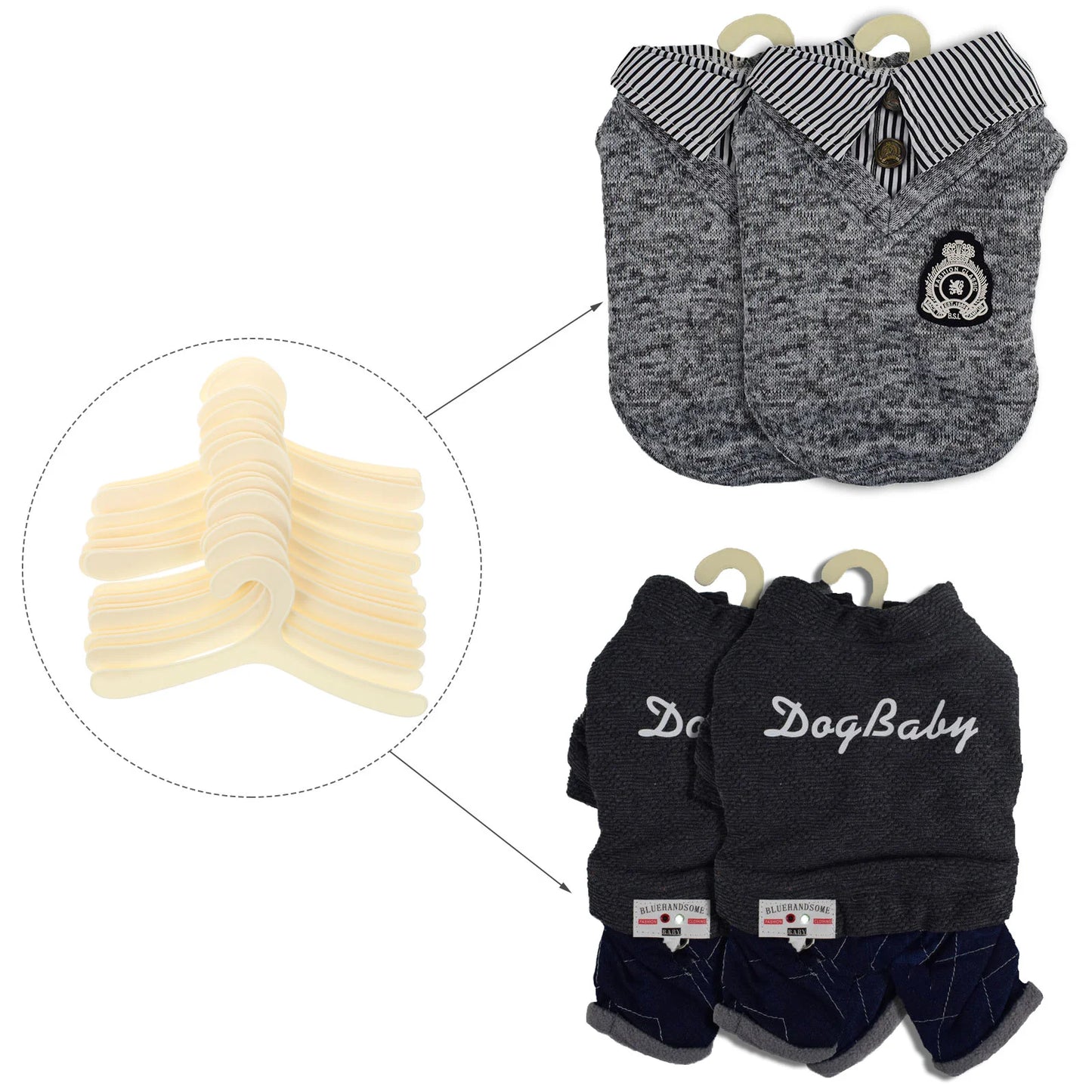 20pcs Pet Clothes Hanger