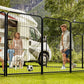16 Panel Dog Playpen Indoor Pet Fence Exercise for Yard Gate Heavy Duty Crates with Doors Metal Dog Pen for Camping Outdoor