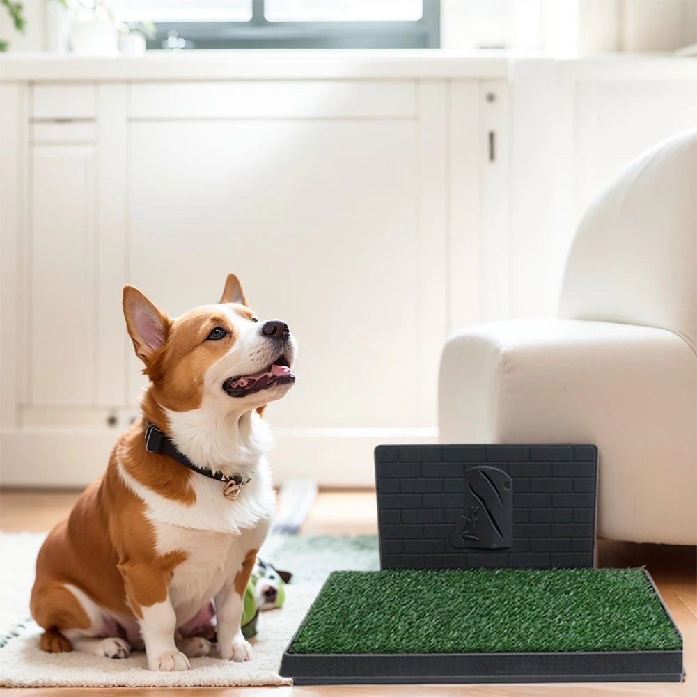 Dog Poop Toilet Mat Artificial Grass Pee Pad Dog Grass Large Patch Washed Reusable Training Potty Indoor Puppy Pee Potty Tray