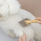 Dog Brush Pet Hair Remover Massage Cat Brush Pet Grooming Stainless Steel Combs for Cats Hair Knot Opening