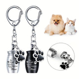 Pet Urns Keychain Dog/Cat  for Memorial Ashes