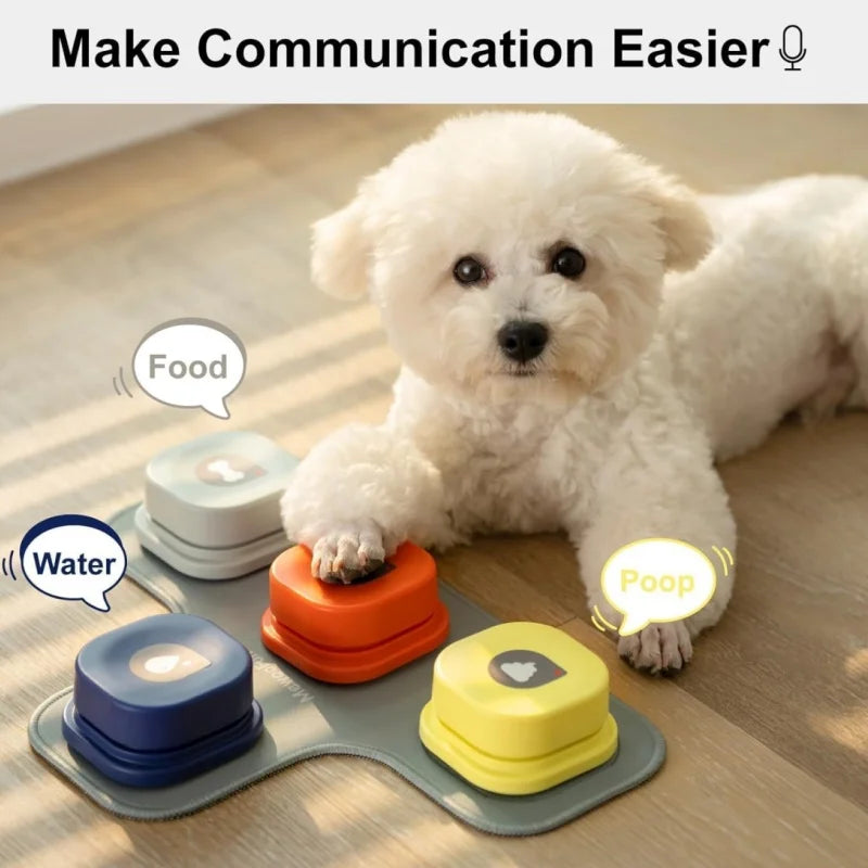 Dog Toy with Button Record Talking Pet Communication Vocal Training Interactive