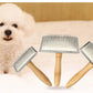 Dog Brush Pet Hair Remover Massage Cat Brush Pet Grooming Stainless Steel Combs for Cats Hair Knot Opening