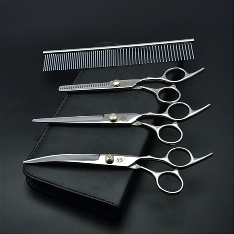 Purple Dragon 6" 7" Stainless Pet Beauty Scissors