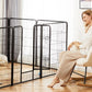 16 Panel Dog Playpen Indoor Pet Fence Exercise for Yard Gate Heavy Duty Crates with Doors Metal Dog Pen for Camping Outdoor