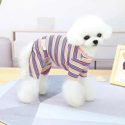 Pet Jumpsuits Fashion Striped