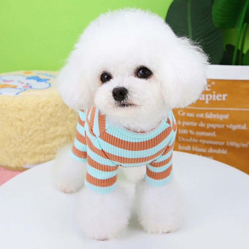 Pet Jumpsuits Fashion Striped