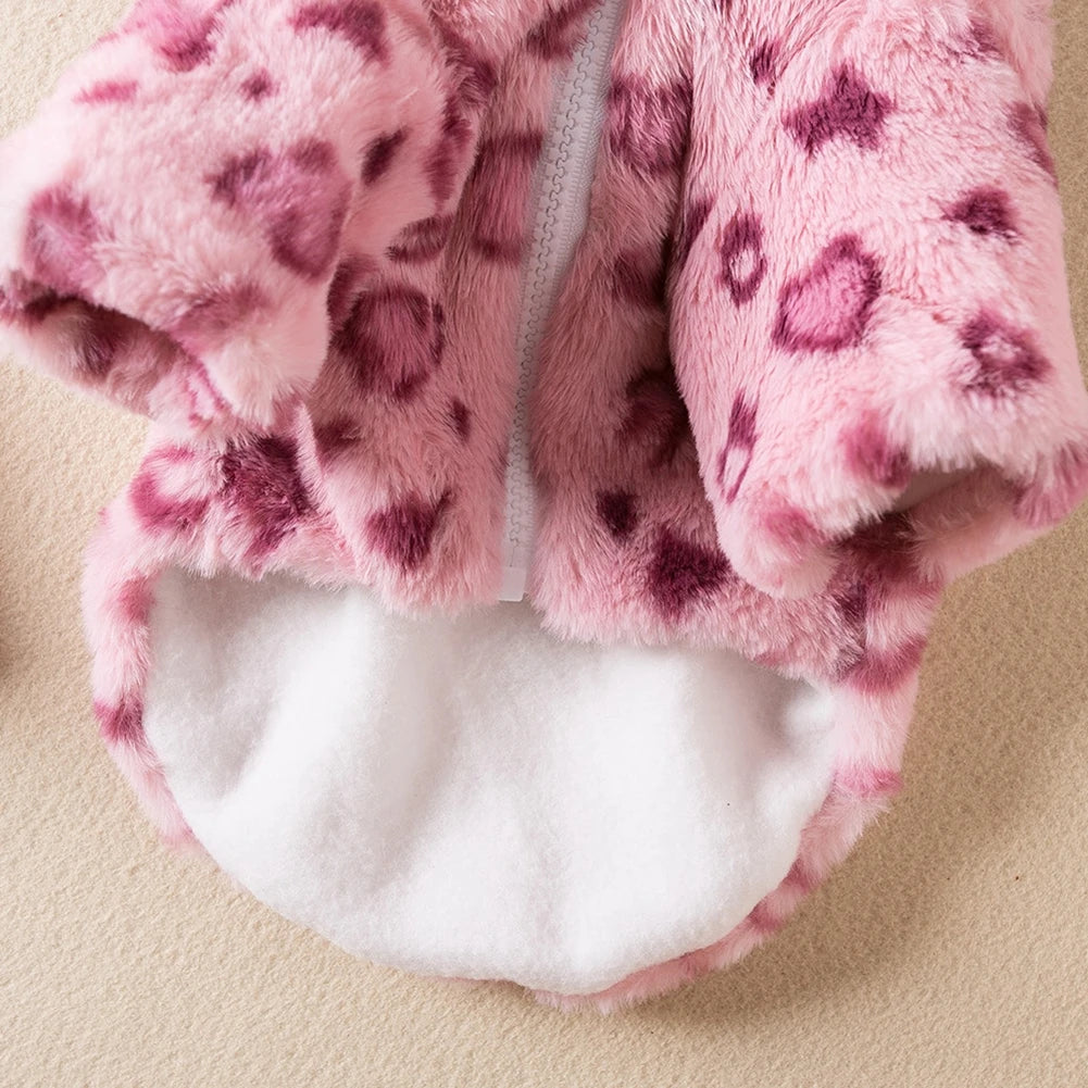 Fleece Dog Hoodie Winter Warm Pet Dog Clothes