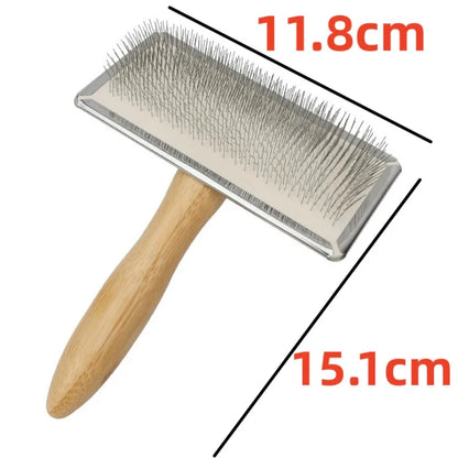 Dog Brush Pet Hair Remover Massage Cat Brush Pet Grooming Stainless Steel Combs for Cats Hair Knot Opening