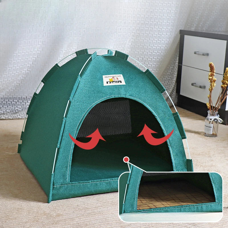 Foldable Cat House Pet Tent Four Seasons Nest