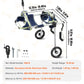 2 Wheels Pet Wheelchair for Back Legs