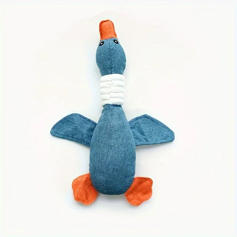 1PC Dogs And Cats Tricolor Wild Goose Plush Sound Toy Grinding Teeth Bite Resistant From High Boredom Pet Supplies