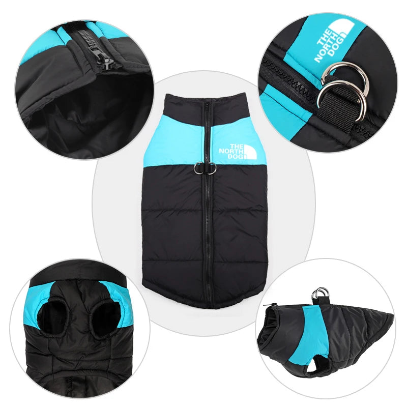 8 Size S-5XL Waterproof Warm Large Dog Vest Cat Puppy Ski Coats
