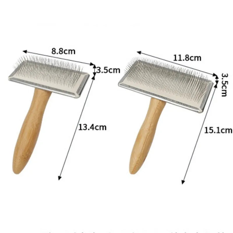Dog Brush Pet Hair Remover Massage Cat Brush Pet Grooming Stainless Steel Combs for Cats Hair Knot Opening